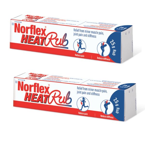 Norflex Heat Rub 25g Pack of 2