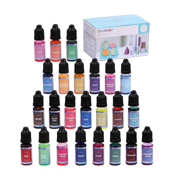24 Pack Multi-Purpose Liquid Candle Dye Set