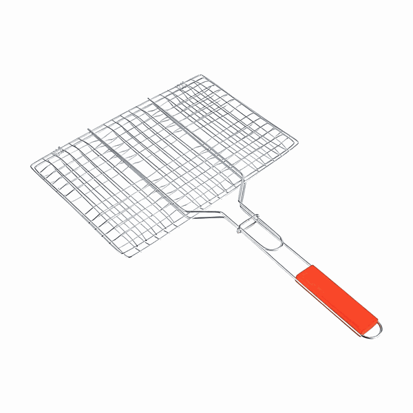 BBQ Grill Basket - Stainless Steel, Folding, Portable