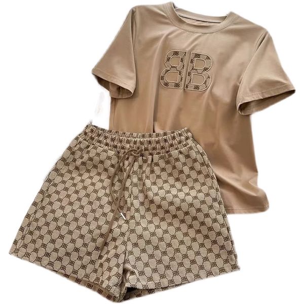 Ladies Two Piece Outfit Set Shorts