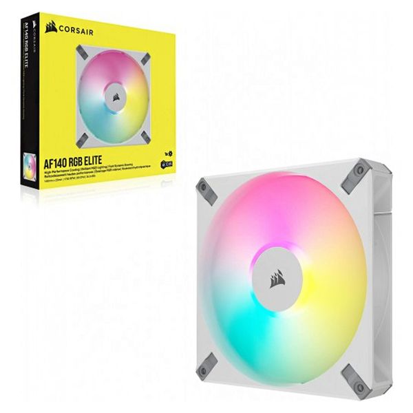 Corsair iCUE AF140 RGB ELITE 140mm PWM Fan White