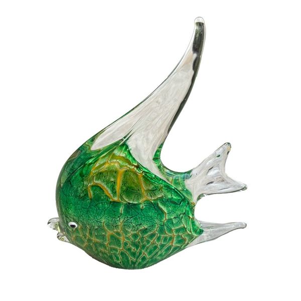 Handcrafted Glass Fish Sculpture