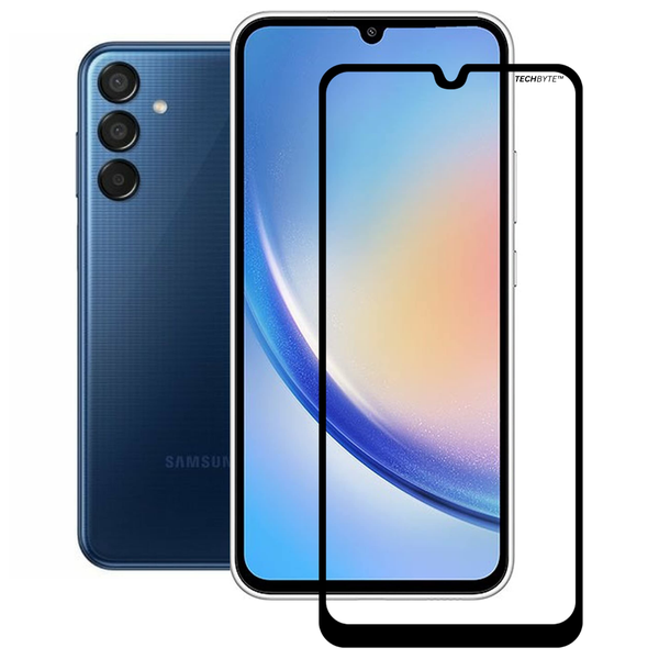 TechByte Tempered Glass Screen Protector for Samsung Galaxy M15 5G - (2025)