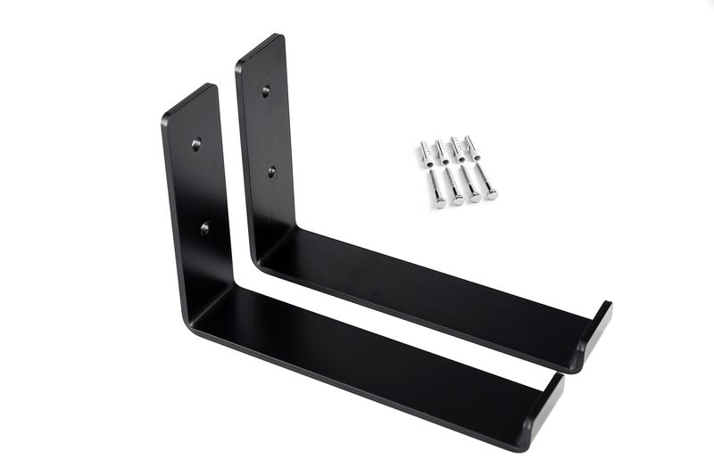 Ubbe Heavy-Duty J Shelf Bracket for Naked Shelves - 50mm