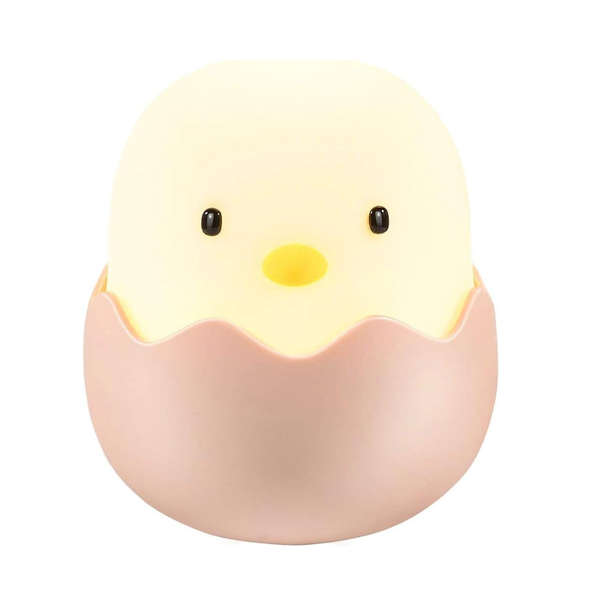 AICOM -Dimmable Rechargeable Silicone Cute Chick Eggshell Kids' Night Light