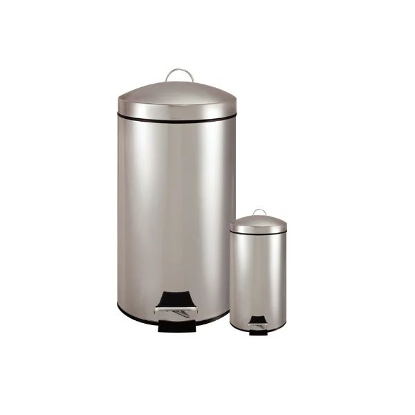 Stainless Steel Pedal Bin Set - 2 Piece 20L &amp; 3L