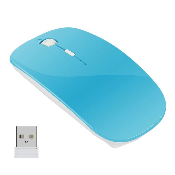 DW-Ultra Slim Wireless Mouse 2.4 GHz Nano Receiver - Blue