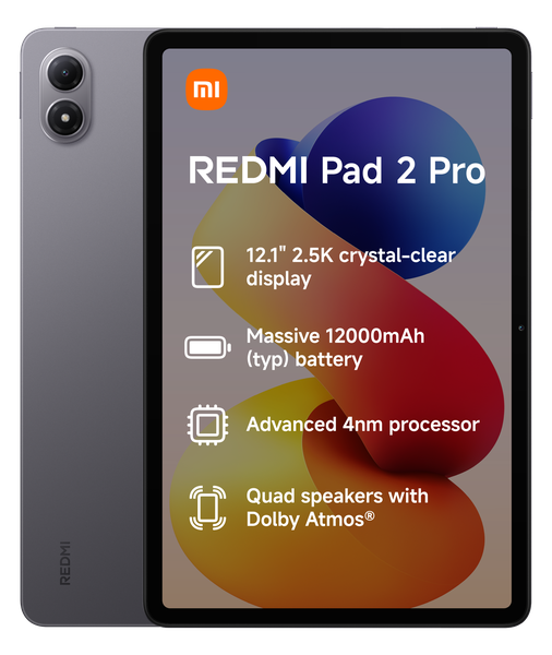 Xiaomi Redmi Pad 2 Pro 12.1" 128GB Wi-Fi Only Tablet - Graphite Grey