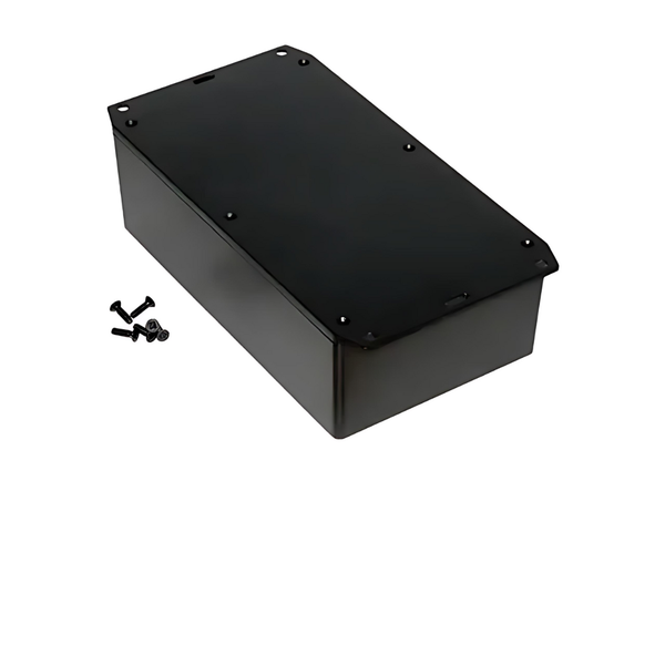 1591XXEFLBK ABS Enclosure Flanged Lid 193x113x58mm Black IP54