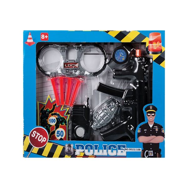 Bulk Pack x 2 Gun Hand Suction Dart Police Set 10pcs