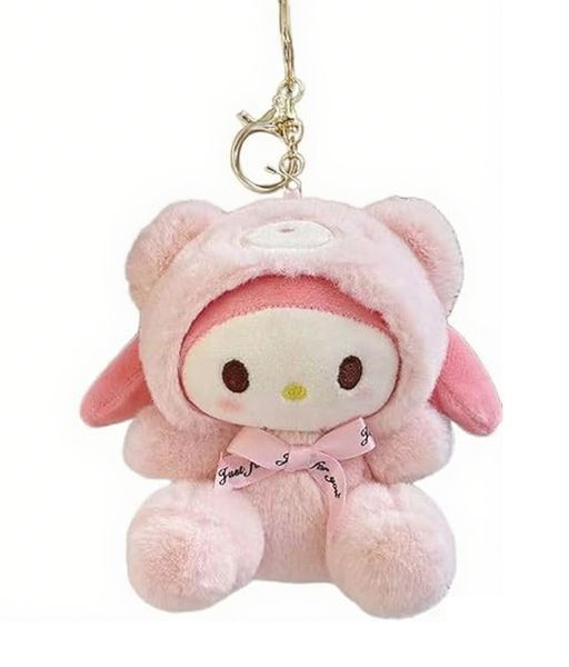 Cartoon Bag Charms Cute Plush Keychain for Women Girls, Cute Animals chain