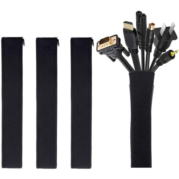 Killer Deals Home Office Electronic Cable Management Sleeve Organiser 4 Set