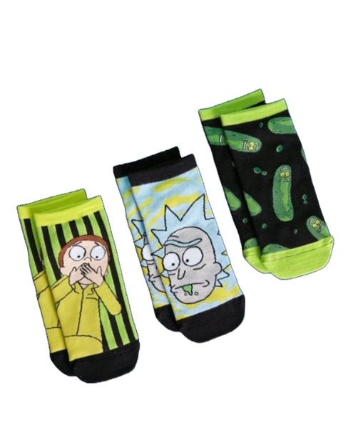 Rick &amp; Morty- Ankle Socks - 3 pairs