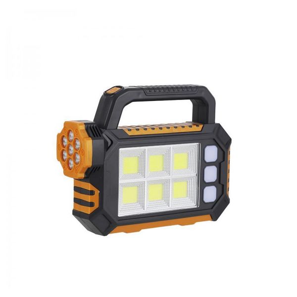 Solar Powered 6COB + 1LED Portable Work Light FA-8029-1-B