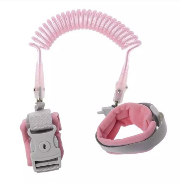 Kids Safety AntiLost Strap Link Harness & Wrist Band 1.5m Pink Buy