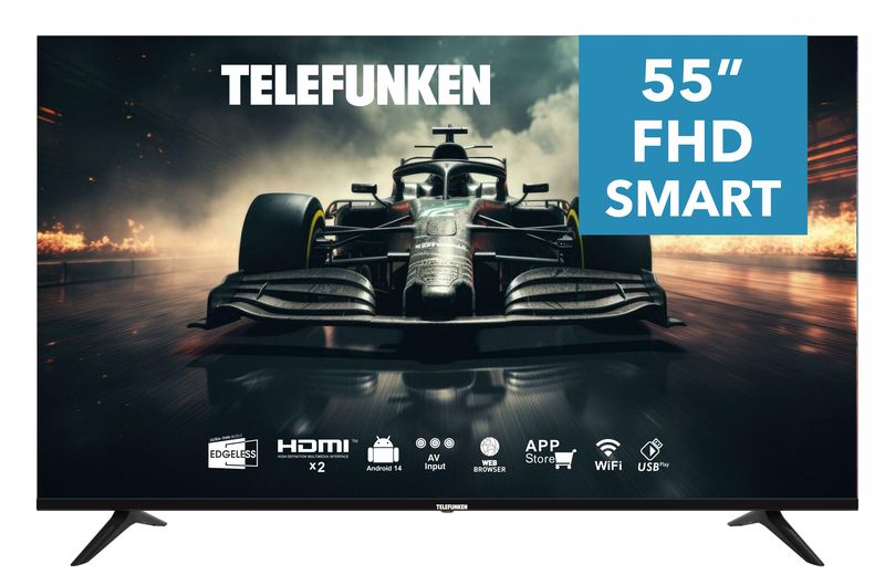 Telefunken 55" TLEDDS-55FHDB Full HD Android Smart TV