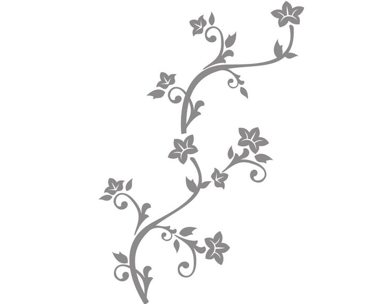 Fantastick - Floral Traditional Frosted glass stickers