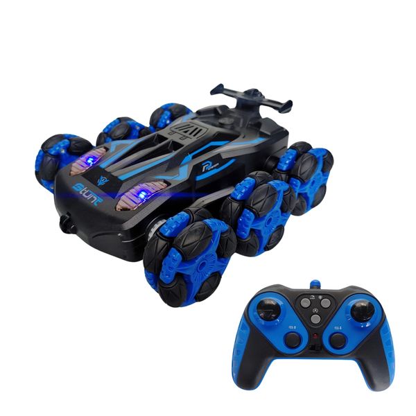 Ultimate Stunt Racer: All-Directional RC Car with Speed Control and Lights
