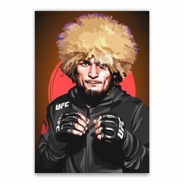 Khabib Nurmagomedov Animation Poster - A1