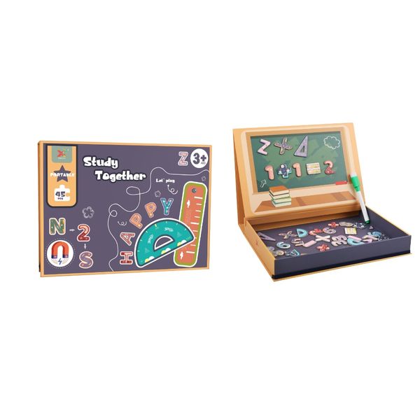 Time2Play Magnetic ABC and 123 Set 45 Pieces