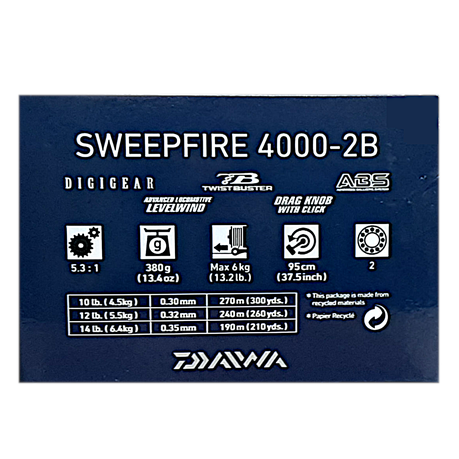 Daiwa Sweepfire 4000 Spinning Reel