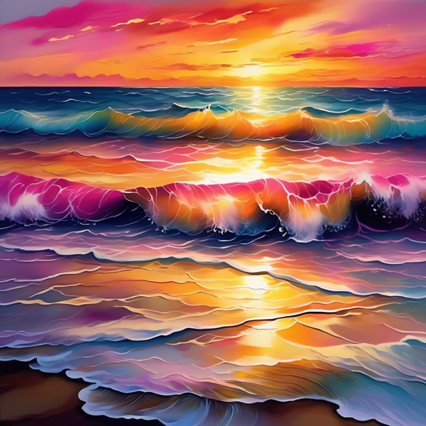 RootedArt Canvas Wall Art Home Decor - vivid sunset