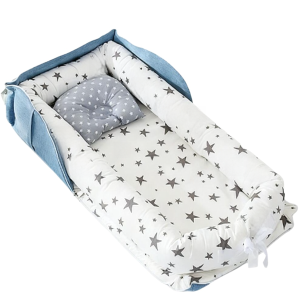 Portable Baby Lounger : Foldable Infant Bed for On-the-Go Parents