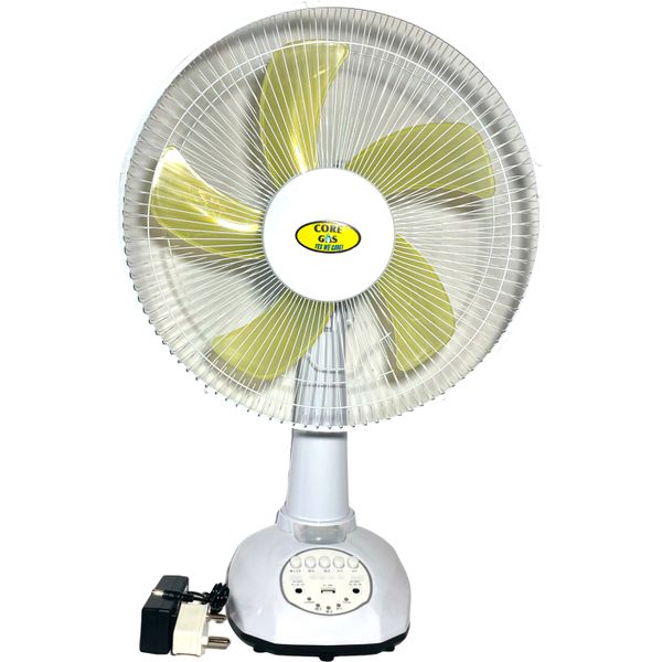 White Indoor &amp; Outdoor Touch Controlled Desk Fan - Rechargable
