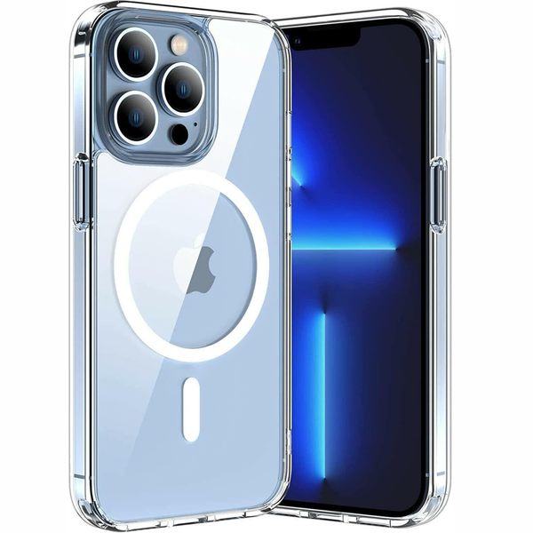 MagSafe Compatible Clear Pouch Case Back Cover for iPhone 13 Pro Max