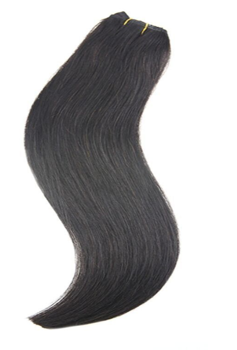 Black 4Clip Layered VShaped OnePiece Seamless Hair Extensions Shop