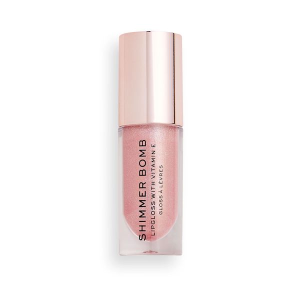 Revolution Beauty Shimmer Bomb Lip Gloss Glimmer Nude