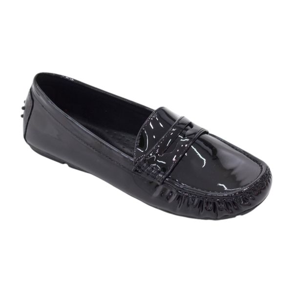 Lamara Paris Enez Soft Comfy Padded Moc Shoe Bla image