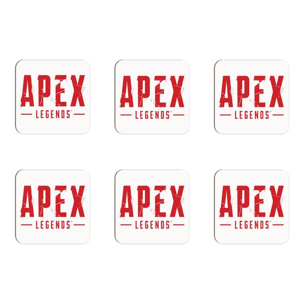 Apex Legends Red Coasters - Set of 6