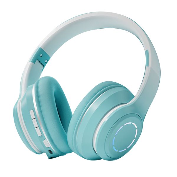 Wireless Gaming Headset Gradient BT5.2 Connection Soft Ear Cushions Green