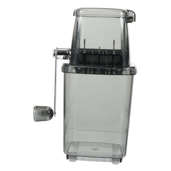 Portable Manual Ice Crusher with Transparent Cover for Family Gatherings