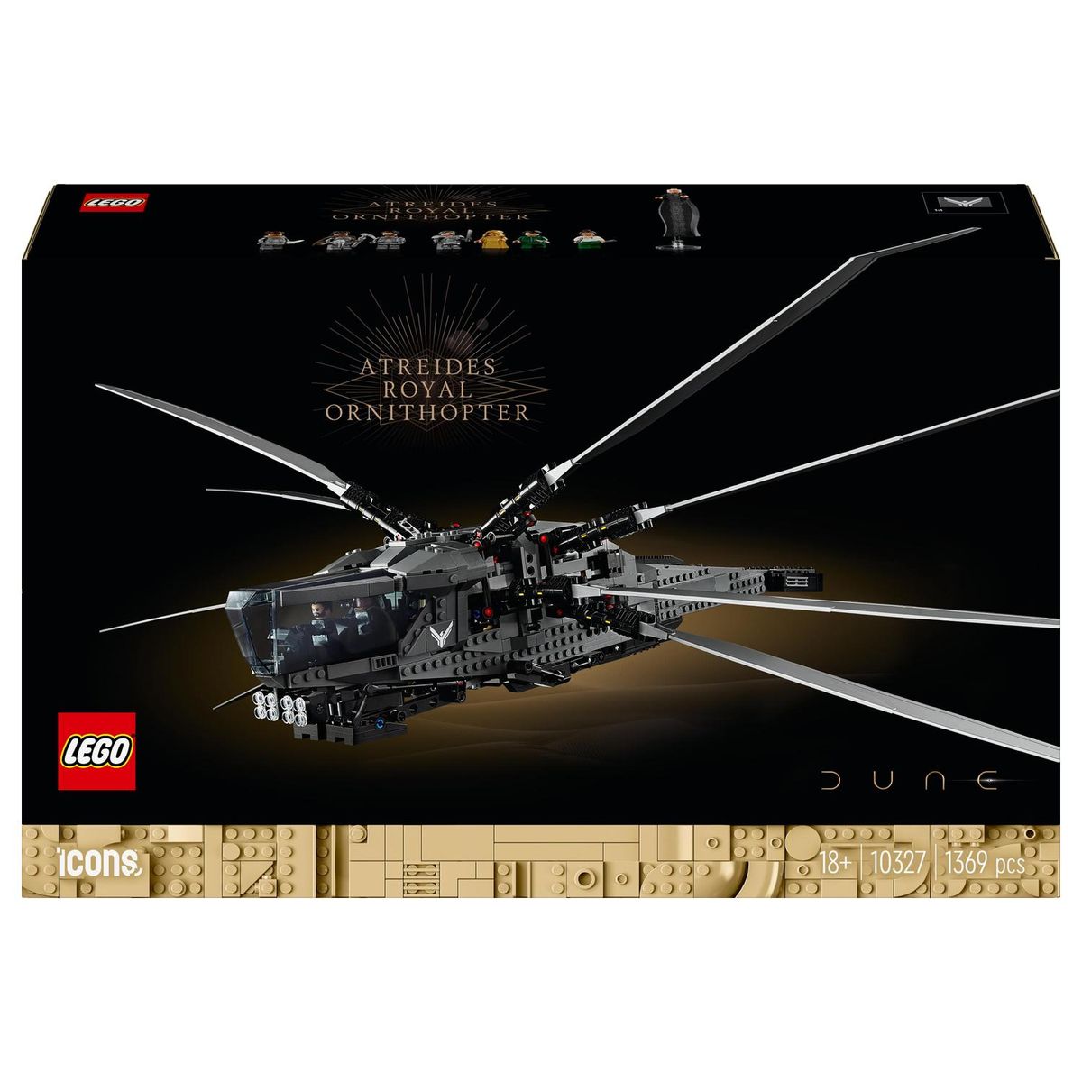 LEGO® Icons Dune Atreides Royal Ornithopter 10327 Building Blocks Toy ...