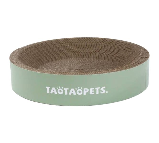 Round Corrugated Cat Scratcher Bed 50x9cm, Full-Edge Design for Scratching