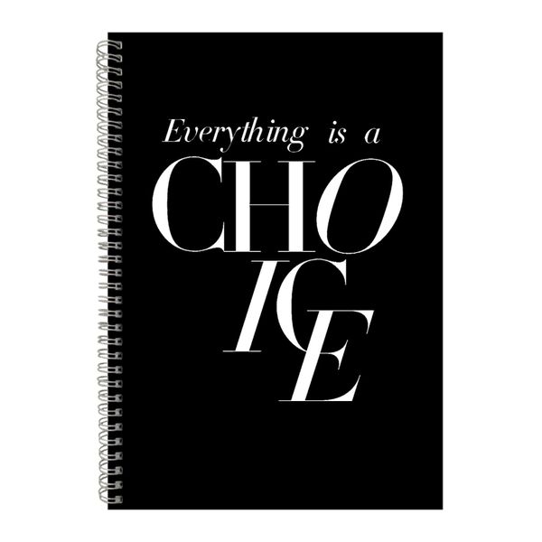 Choice A4 Notebook Spiral Lined Motivational Saying Graphic Notepad Gift224