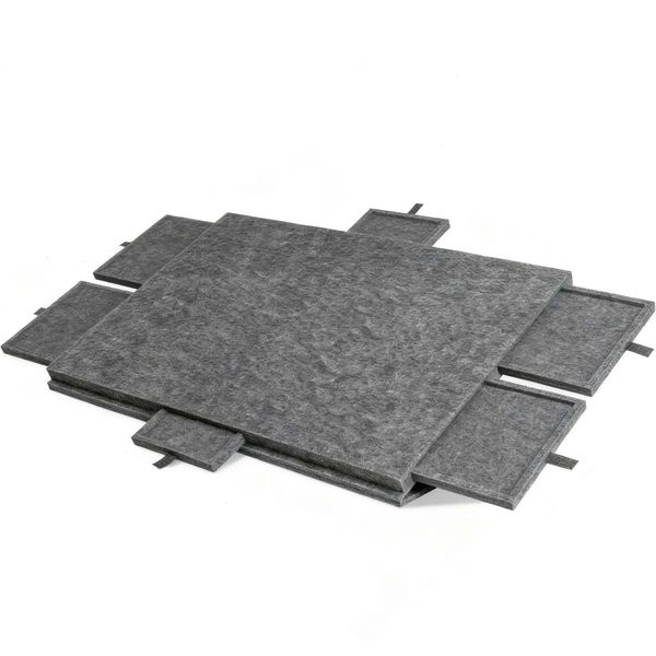 Puzzle Board with Designed Stand &amp; Cover, Felt Plateau Storage with Drawers