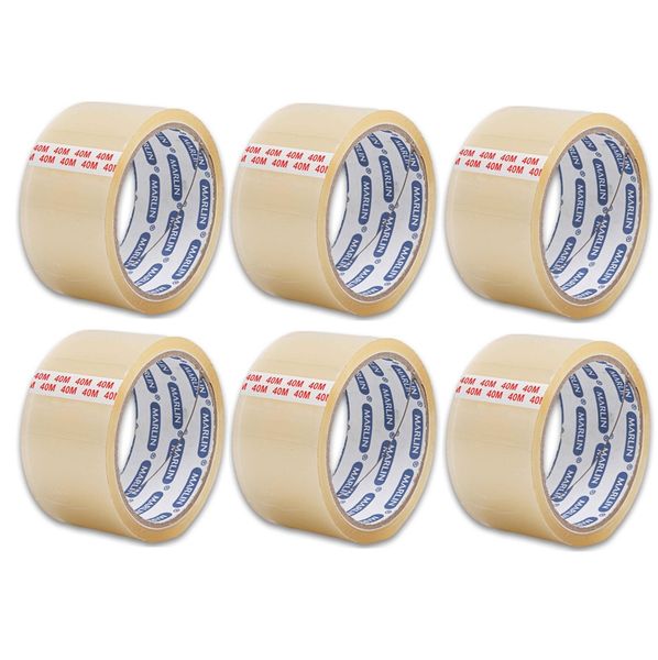 Marlin Clear Packaging Tape 48mm x 40m (Pack of 6)
