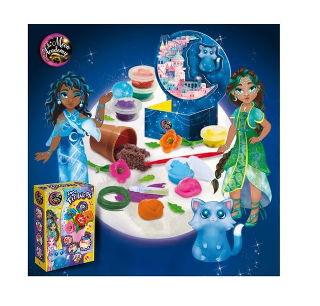 DIY Flowers Craft Kit for Kids - Moon Academy by Lisciani