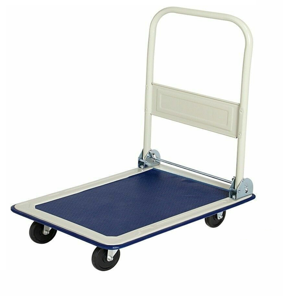 Foldable Platform Hand Trolley, Steel Construction, 150kg.