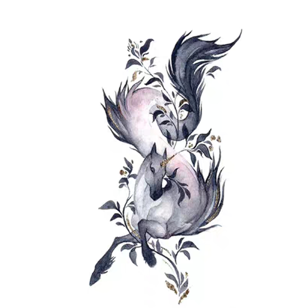 Temporary tattoo stickers Beautiful unicorn