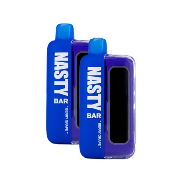 2 x Nasty Rechargeable Bar 20000 Puff 50mg Berry Grape