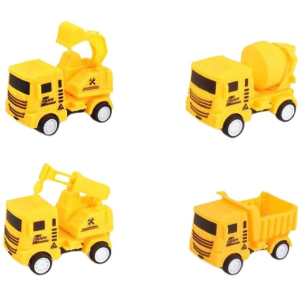 Construction Truck Set Small Set of 4