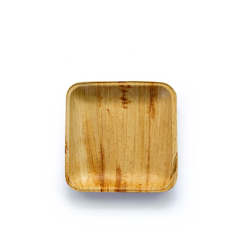 Organic Disposable Areca Leaf Square Snack Plates 6 piece Buy