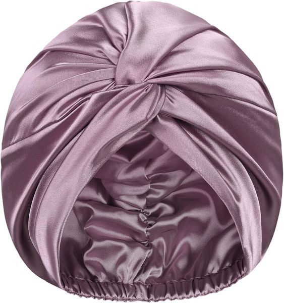 Satin Hat Nightcap Large Adjustable Satin Hat Curly Hair Accessories