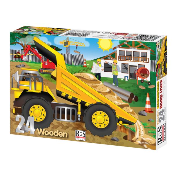 RGS Group Dump Truck 24 Piece Wooden Puzzle