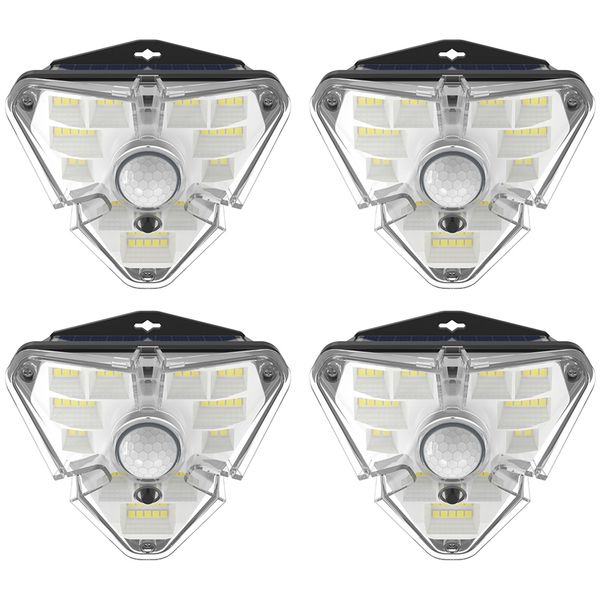 Baseus 1.3W LED Solar Energy Motion Sensor Waterproof Wall Light (4PCS)