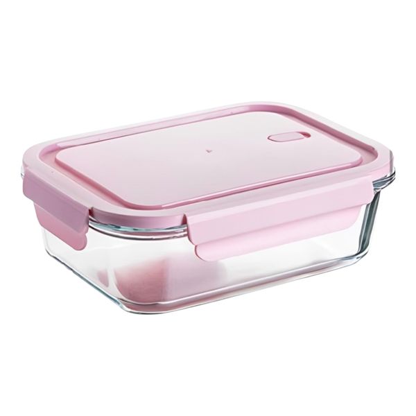 Storage Box 1500ml Rectangular Glass with Lid